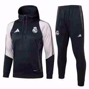Tuta Con Cappuccio Paris Saint Germain 2025 2026 Grigio Rosa