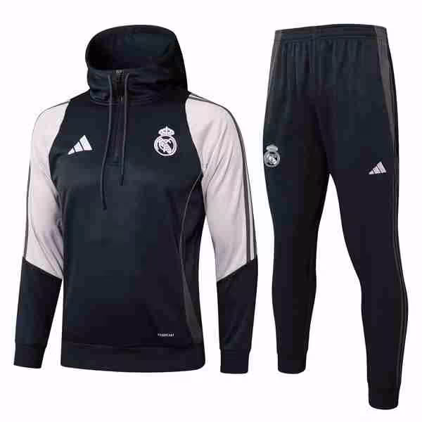 Chandal Con Capucha PSG 2025 2026 Gris Rosa