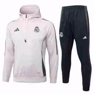 Tuta Con Cappuccio Real Madrid 2025 2026 Rosa