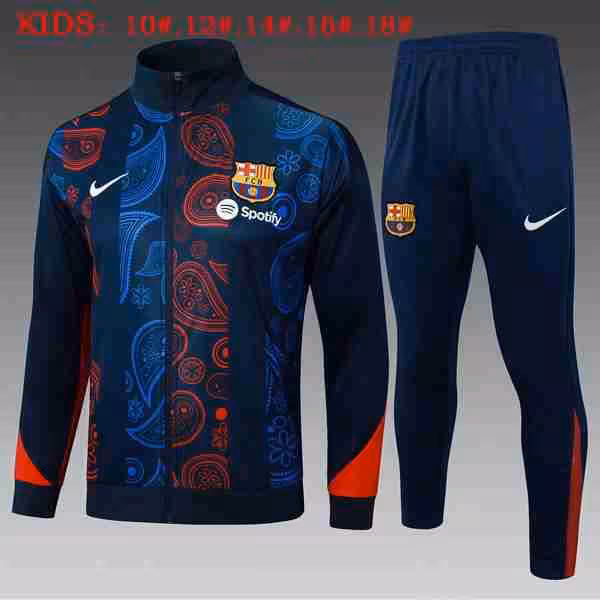 Ninos Chandal Barcelona 2025-2026 Azul Rojo