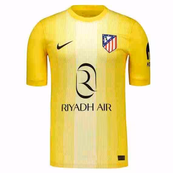 Tailandia Camiseta Atletico Madrid Portero 2025-2026 Amarillo Thailandia Maglietta Calcio Portiere Atletico Madrid 2025 2026 Giallo
