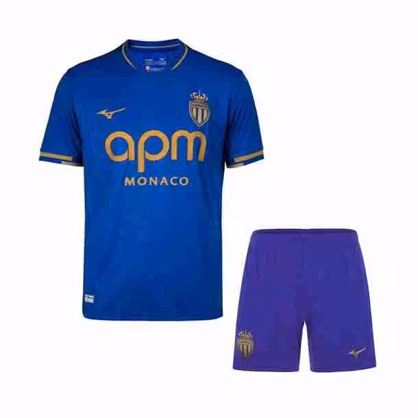 Camiseta AS Monaco 2ª Niño 2025-2026 Maglietta Calcio AS Monaco Away Set Bambino 2025 2026