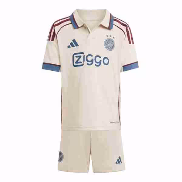 Camiseta Ajax 3ª Niño 2025-2026 Maglietta Calcio Ajax Terza Set Bambino 2025 2026