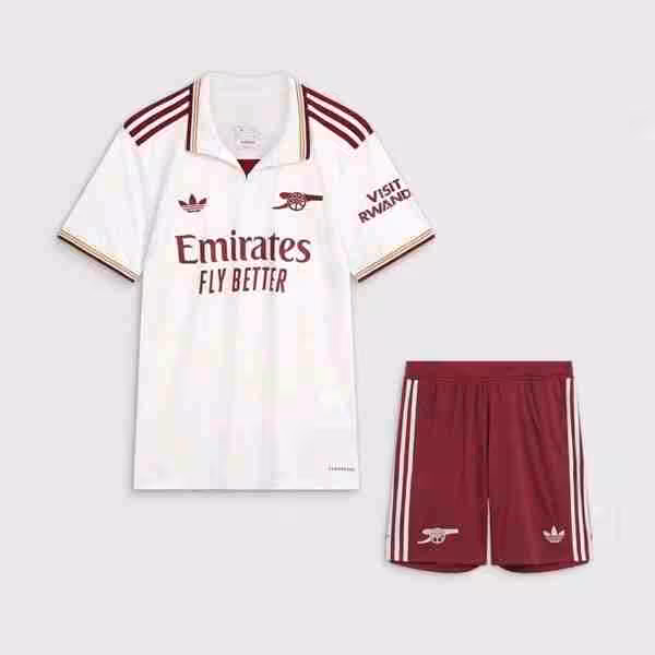 Camiseta Arsenal 3ª Niño 2025-2026 Maglietta Calcio Arsenal Terza Set Bambino 2025 2026