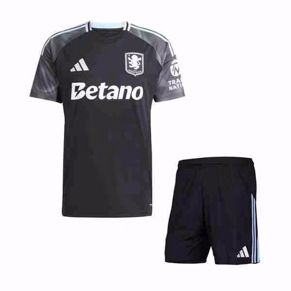 Camiseta Aston Villa 2ª Niño 2025-2026 Maglietta Calcio Aston Villa Away Set Bambino 2025 2026
