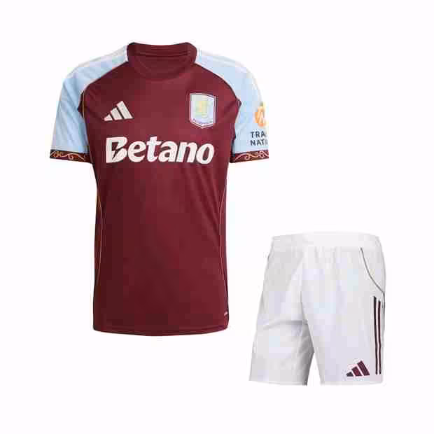 Camiseta Aston Villa 3ª Niño 2025-2026 Maglietta Calcio Aston Villa Prima Set Bambino 2025 2026