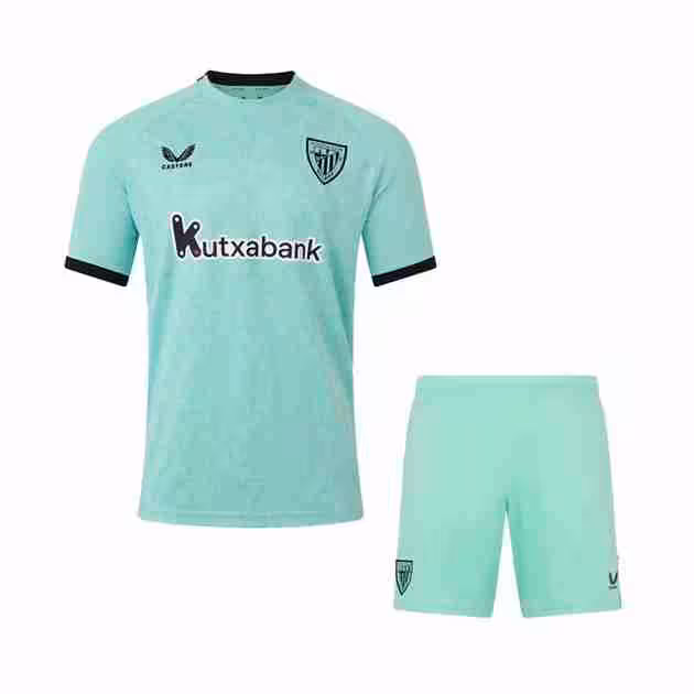 Camiseta Athletic Bilbao 3ª Niño 2025-2026 Maglietta Calcio Athletic Bilbao Terza Set Bambino 2025 2026