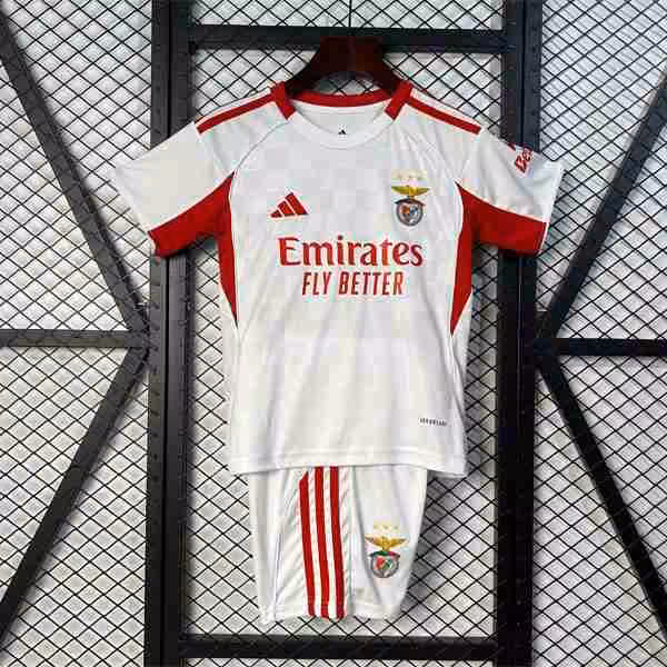 Camiseta Benfica 3ª Niño 2025-2026 Maglietta Calcio Benfica Terza Set Bambino 2025 2026