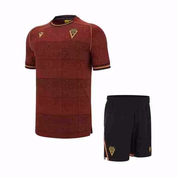 Camiseta Cádiz 2ª Niño 2025-2026 Maglietta Calcio Cádiz CF Away Set Bambino 2025 2026
