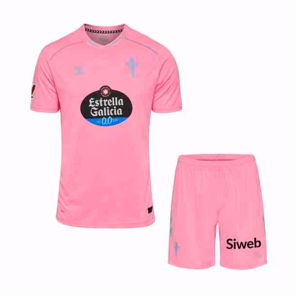 Camiseta Celta de Vigo 3ª Niño 2025-2026 Maglietta Calcio Celta De Vigo Terza Set Bambino 2025 2026