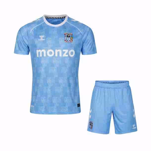 Camiseta Coventry City 1ª Niño 2025-2026 Maglietta Calcio Coventry City Prima Set Bambino 2025 2026