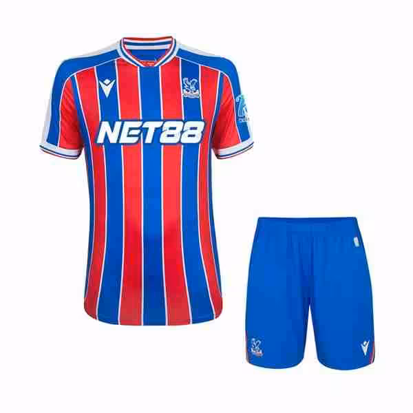 Camiseta Crystal Palace 1ª Niño 2025-2026 Maglietta Calcio Crystal Palace Prima Set Bambino 2025 2026