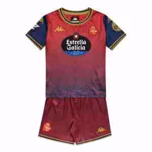 Maglietta Calcio Deportivo De La Coruña Away Set Bambino 2025 2026