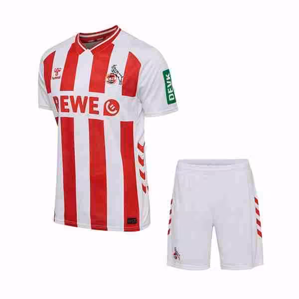Camiseta FC Köln 1ª Niño 2025-2026 Maglietta Calcio FC Colonia Prima Set Bambino 2025 2026
