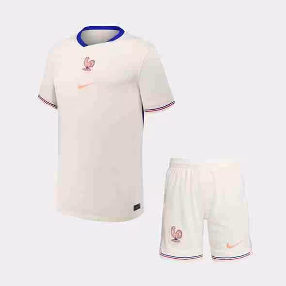 Camiseta Francia 2ª Niño 2025 Maglietta Calcio Francia Away Set Bambino 2025 2026