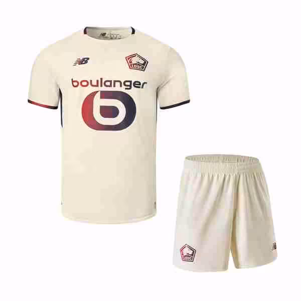 Camiseta Lille LOSC 2ª Niño 2025-2026 Maglietta Calcio Lille OSC Away Set Bambino 2025 2026