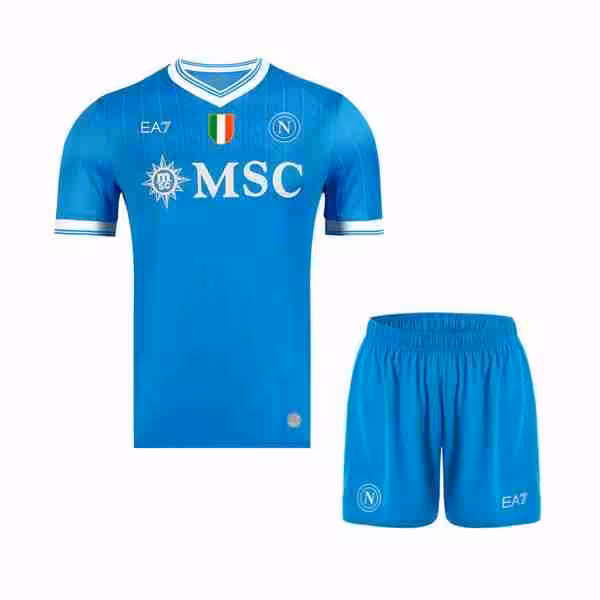 Camiseta Napoli 1ª Niño 2025-2026 Maglietta Calcio Napoli Prima Set Bambino 2025 2026