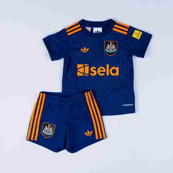 Camiseta Newcastle United 3ª Niño 2025-2026 Maglietta Calcio Newcastle United Terza Set Bambino 2025 2026