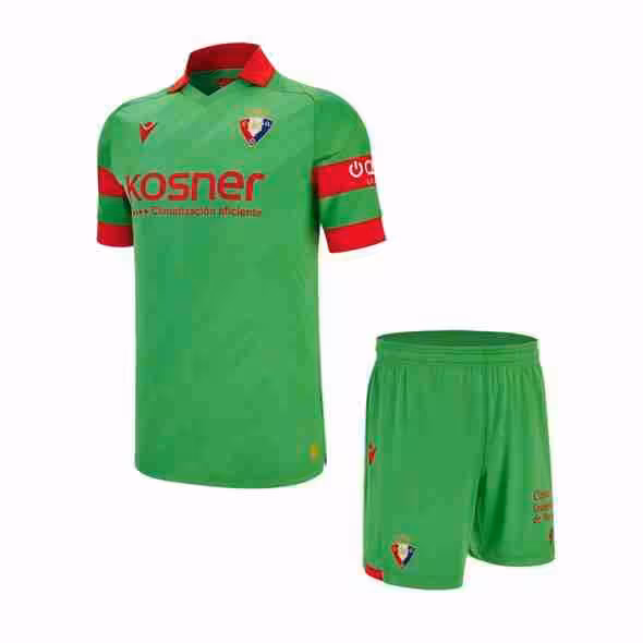 Camiseta CA Osasuna 2ª Niño 2025-2026 Maglietta Calcio Osasuna Away Set Bambino 2025 2026