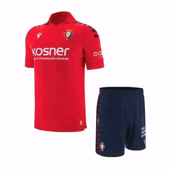 Camiseta CA Osasuna 1ª Niño 2025-2026 Maglietta Calcio Osasuna Prima Set Bambino 2025 2026