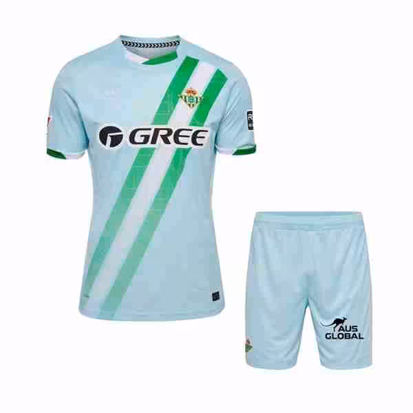 Camiseta Real Betis 2ª Niño 2025-2026 Maglietta Calcio Real Betis Away Set Bambino 2025 2026