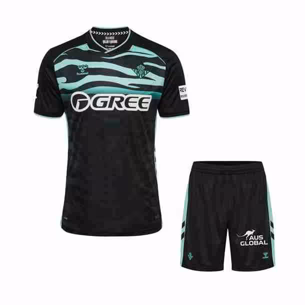 Camiseta Real Betis 3ª Niño 2025-2026 Maglietta Calcio Real Betis Terza Set Bambino 2025 2026