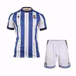 Maglietta Calcio Real Sociedad Prima Set Bambino 2025 2026