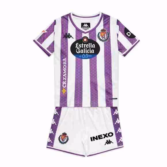 Camiseta Real Valladolid 1ª Niño 2025-2026 Maglietta Calcio Real Valladolid Prima Set Bambino 2025 2026