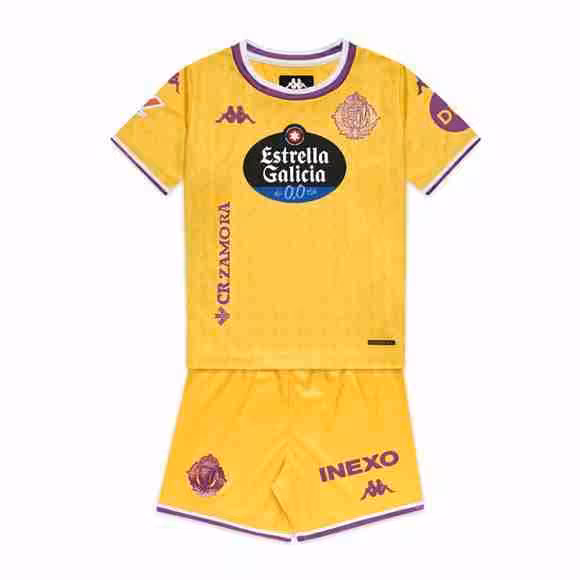 Camiseta Real Valladolid 3ª Niño 2025-2026 Maglietta Calcio Real Valladolid Terza Set Bambino 2025 2026