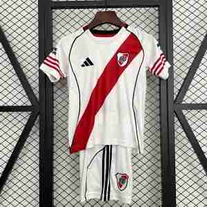 Maglietta Calcio River Plate Prima Set Bambino 2025 2026