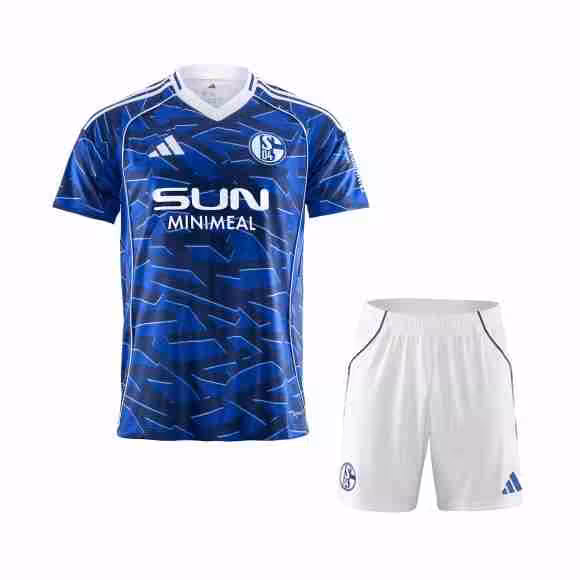 Camiseta Schalke 04 1ª Niño 2025-2026 Maglietta Calcio Schalke 04 Prima Set Bambino 2025 2026