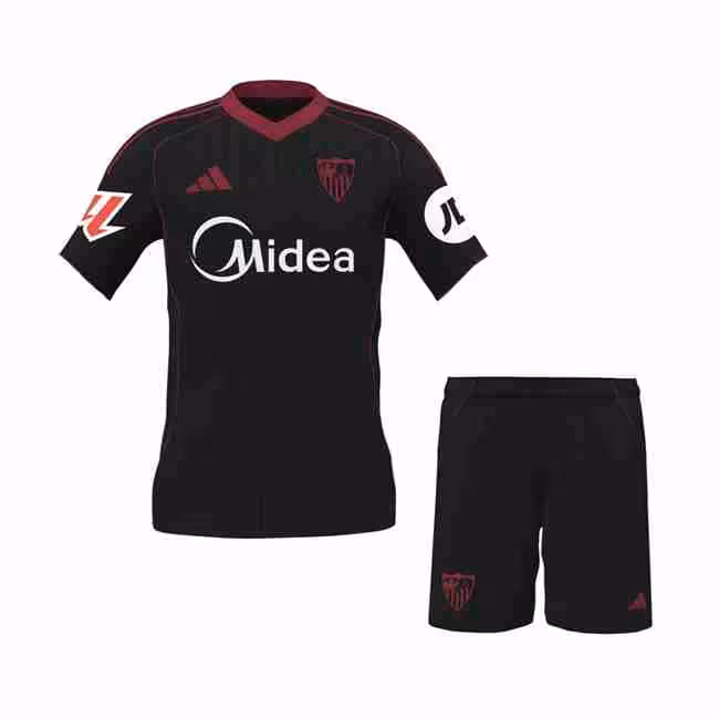 Camiseta Sevilla 3ª Niño 2025-2026 Maglietta Calcio Sevilla Terza Set Bambino 2025 2026