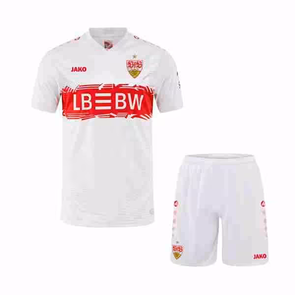 Camiseta VfB Stuttgart 1ª Niño 2025-2026 Maglietta Calcio VfB Stuttgart Prima Set Bambino 2025 2026