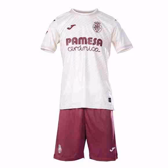 Camiseta Villarreal 2ª Niño 2025-2026 Maglietta Calcio Villarreal Away Set Bambino 2025 2026