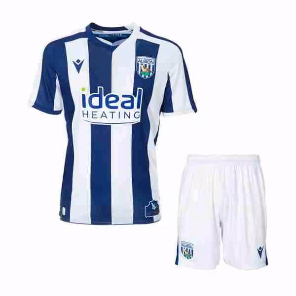 Camiseta West Brom 1ª Niño 2025-2026 Maglietta Calcio West Bromwich Prima Set Bambino 2025 2026