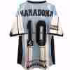 Maradona NO.10 Maglietta Calcio Prima Argentina Retro 2001 Blu