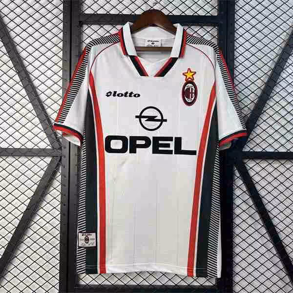 Camiseta AC Milan 2ª Retro 1998-1999 Thailandia Maglietta Calcio Away AC Milan Retro 1998 1999