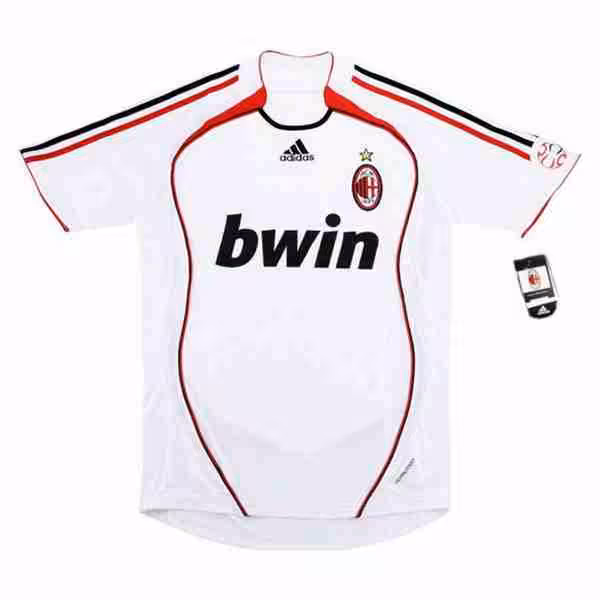 Thailandia Maglietta Calcio Away AC Milan Retro 2006 2007 Rosso Thailandia Maglietta Calcio Away AC Milan Retro 2006 2007 Rosso
