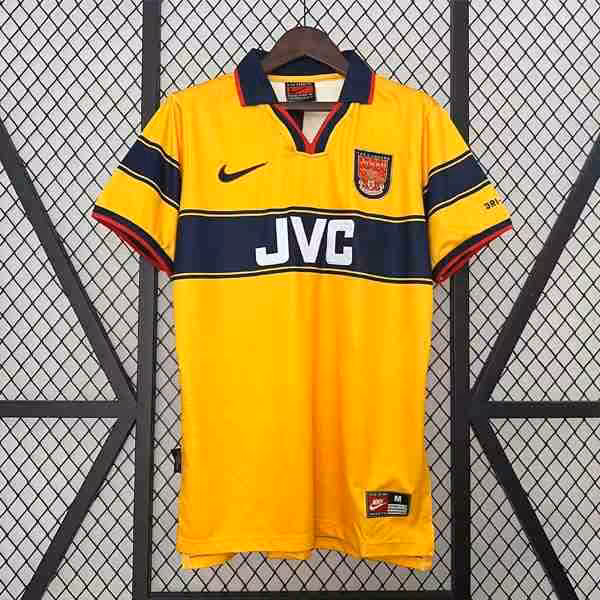 Tailandia Camiseta Arsenal 2ª Retro 1997 1999 Thailandia Maglietta Calcio Away Arsenal Retro 1997 1999