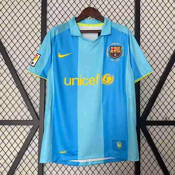 Tailandia Camiseta Barcelona 2ª Retro 2007 2008 Thailandia Maglietta Calcio Away FC Barcellona Retro 2007 2008