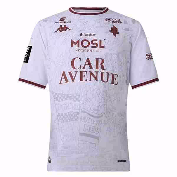 Tailandia Camiseta FC Metz 2ª 2025-2026 Thailandia Maglietta Calcio Away FC Metz 2025 2026