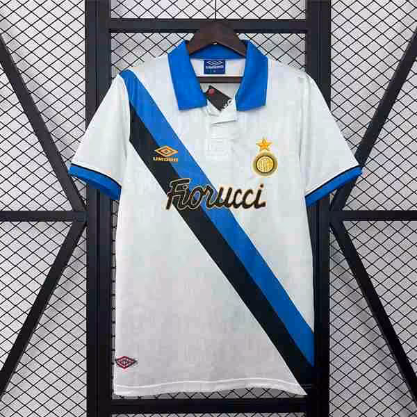 Tailandia Camiseta Inter Milan 2ª Retro 1994-1995 Thailandia Maglietta Calcio Away Inter Milan Retro 1994 1995