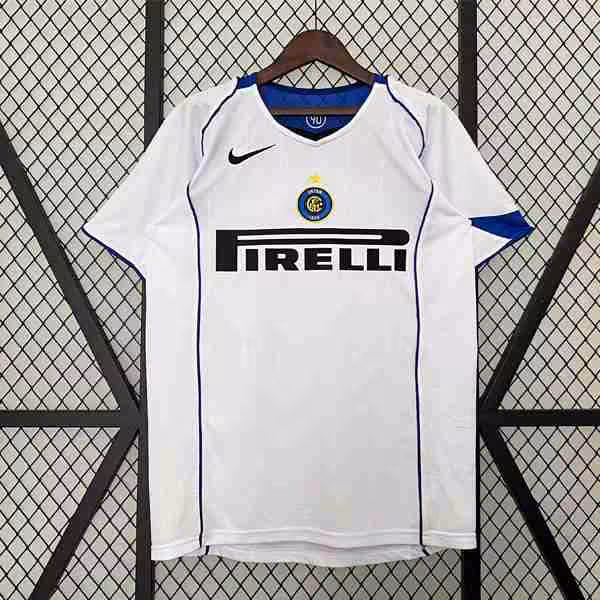 Tailandia Camiseta Inter Milan 2ª Retro 2004 2005 Thailandia Maglietta Calcio Away Inter Milan Retro 2004 2005