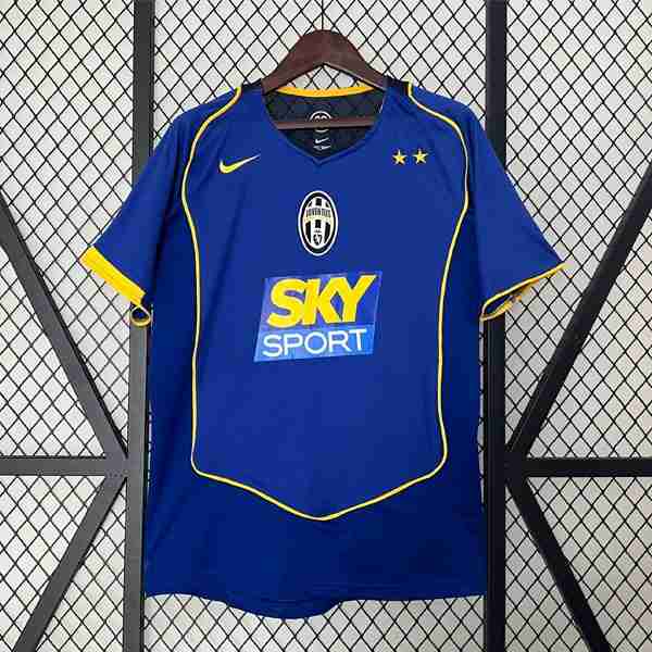 Tailandia Camiseta Juventus 2ª Retro 2004 2005 Thailandia Maglietta Calcio Away Juventus Retro 2004 2005