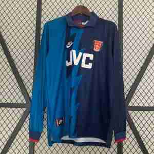 Thailandia Maglietta Calcio Away Manica Lunga Arsenal Retro 1995 1996