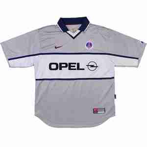 Thailandia Maglietta Calcio Away Paris Saint Germain Retro 2000 Grigio