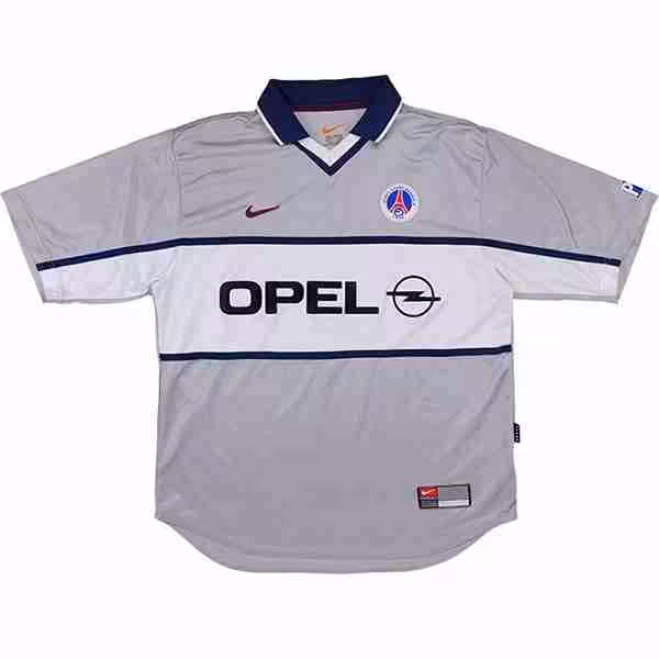 Tailandia Camiseta Paris Saint Germain 2ª Retro 2000 Gris Thailandia Maglietta Calcio Away Paris Saint Germain Retro 2000 Grigio