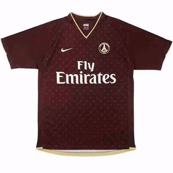 Tailandia Camiseta Paris Saint Germain 2ª Retro 2006 2007 Marron Thailandia Maglietta Calcio Away Paris Saint Germain Retro 2006 2007