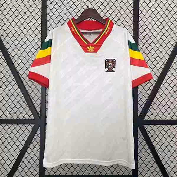 Tailandia Camiseta Portugal 2ª Retro 1992 1994 Thailandia Maglietta Calcio Away Portogallo Retro 1992 1994