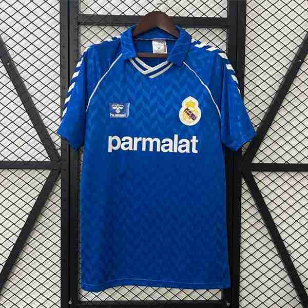 Tailandia Camiseta Real Madrid 2ª Retro 1986-1988 Thailandia Maglietta Calcio Away Real Madrid Retro 1986 1988